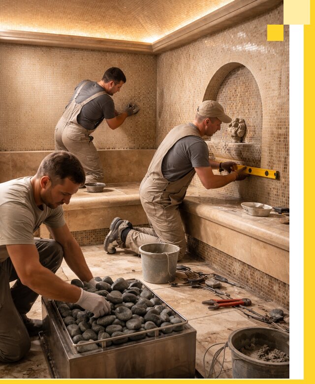 Проектирование и строительство хамама и сауны в Междуреченске