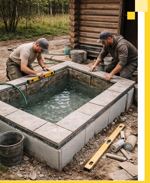 Изготовление и установка холодных купелей под ключ в Междуреченске